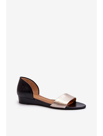 Kožené Sandály model 21659465 Černá - Maciejka