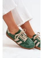 Dámské semišové tenisky zelené model 21703524 - Boto Dámské semišové tenisky zelené model 21703524 - Boto