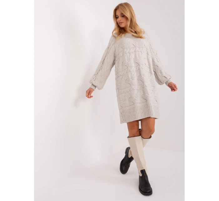 Sweter AT SW model 18900697 jasny beżowy - FPrice Sweter AT SW model 18900697 jasny beżowy - FPrice