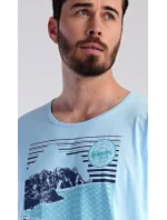 Pánská noční košile s krátkým rukávem model 19903025 - Vienetta MAN Pánská noční košile s krátkým rukávem model 19903025 - Vienetta MAN