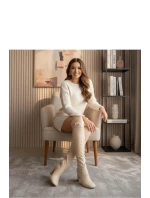 Kozačky na podpatku model 221677 Solea Kozačky na podpatku model 221677 Solea