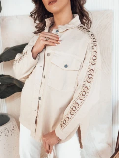 Dámská džínová bunda light beige Dstreet model 21976642 - FashionStreet