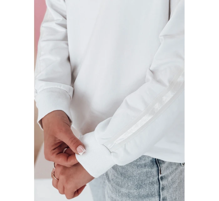 Dámská jednobarevná mikina LUMIVIA bílá FashionStreet BY1372