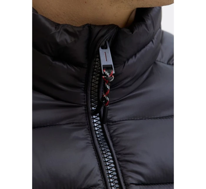 Jack&Jones pánská péřová bunda JJEBRADLEY LIGHT PUFFER COLLAR NOOS 12280971 BLACK