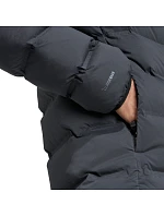 Pánská péřová bunda adidas Helionic Climawarm Stretch Hooded Jacket Black JN2114 pánské oblečení