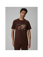 Tshirt regular z nadrukiem męski model 22551907 - 4F Tshirt regular z nadrukiem męski model 22551907 - 4F