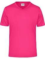 Daiber JN 736 Pánské sportovní tričko s výstřihem do V 02.0736 pink