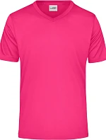 Daiber JN 736 Pánské sportovní tričko s výstřihem do V 02.0736 pink