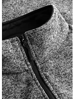 Promodoro 7700 Pánská pracovní pletená fleecová bunda 40.7700 heather grey Promodoro 7700 Pánská pracovní pletená fleecová bunda 40.7700 heather grey