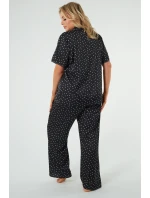 Italská móda Ria crêpe long barva:print/black