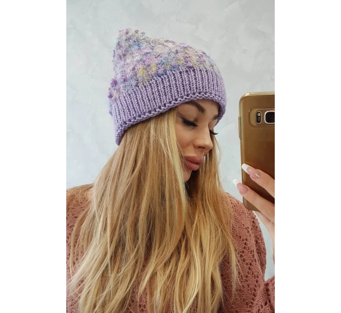 Bublinková čepička K219 fialová