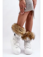 Dámské šněrovací boty bílé model 21635480 - Boto Dámské šněrovací boty bílé model 21635480 - Boto