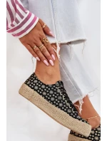 Vzory tenisky dámské na platformě s pletením model 21694043 černé - Lee Cooper