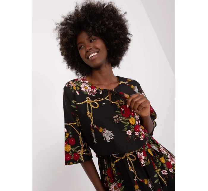 LK SK 507510 šaty.31P černá a červená