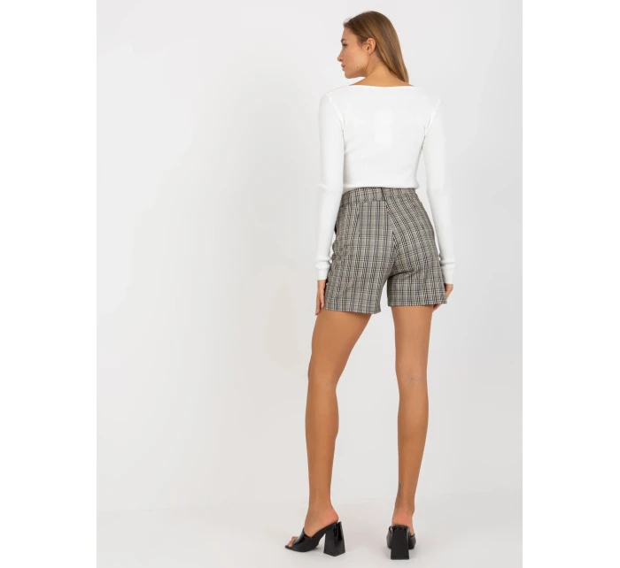 Dámské šortky LK SN  béžové a bílé model 17899865 - FPrice