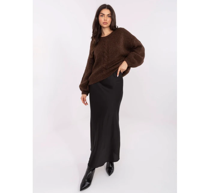 Jumper MI SW 1610.18 tmavě hnědý Jumper MI SW 1610.18 tmavě hnědý