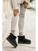 Sněhule s ozdobou na platformě Big Star Černé