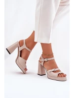 Sandály na podpatku  model 212826 Step in style