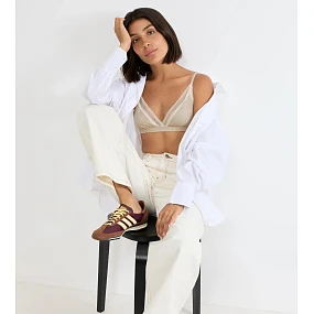 sloggi GO Ribbed R Bralette - GRAY - SLOGGI GRAY - SLOGGI