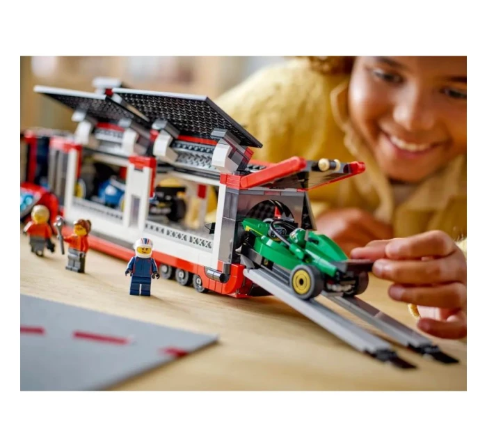 LEGO CITY 60445 F1 Truck s vozy RB20 a AMR24 F1