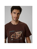Tshirt regular z nadrukiem męski model 22551907 - 4F Tshirt regular z nadrukiem męski model 22551907 - 4F