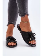 Dámské sandály z ekokože Big Star model 21653772 Černé - Big Star Shoes Dámské sandály z ekokože Big Star model 21653772 Černé - Big Star Shoes