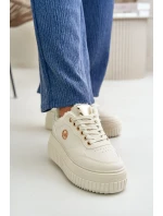 Sneakersy Dámské Sportovní Boty Zateplené Na Masivní Podešvi Béžové Ardiela Sneakersy Dámské Sportovní Boty Zateplené Na Masivní Podešvi Béžové Ardiela