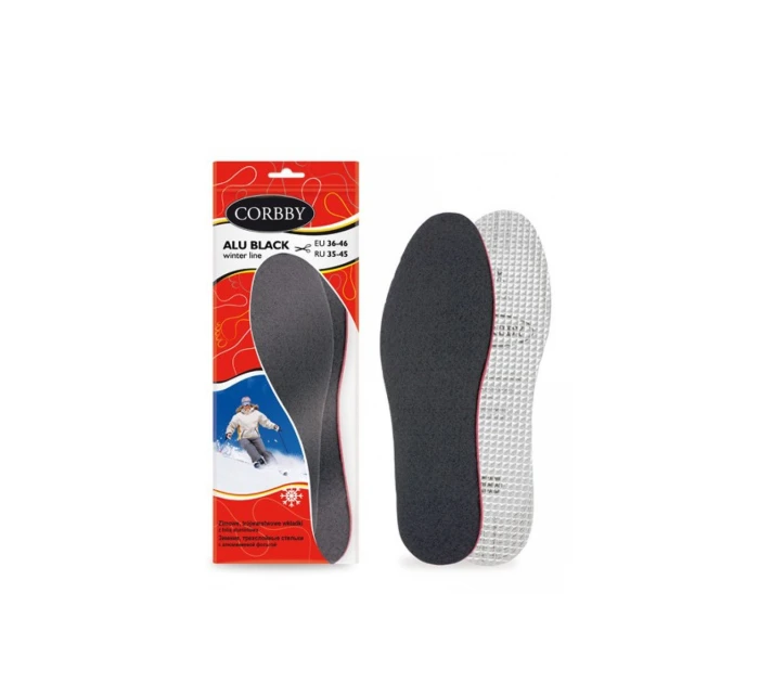 Corbby ALU BLACK Zimní Třívrstvé Vložky s Hliníkovou Fólií