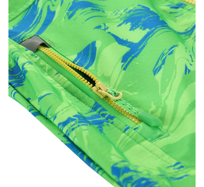 Dětská softshellová bunda s membránou ALPINE PRO LANCO neon green