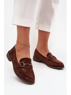 Dámské mokasíny s ozdobným detailem Ambria – čokoládové