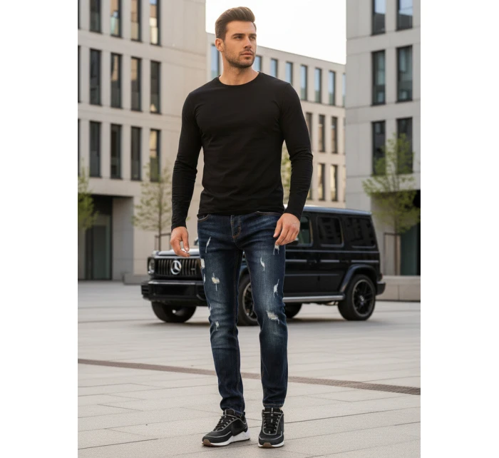Pánské tmavě modré kalhoty Dstreet model 21965138 - FashionStreet