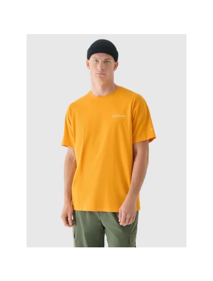 Pánské tričko oversize s potiskem 4F 4FRAW24TTSHM2578-70S