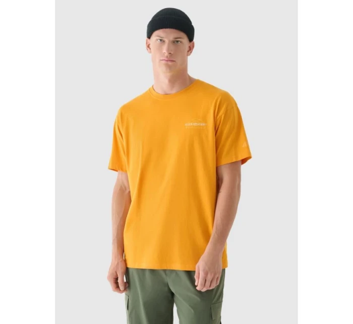 Pánské tričko oversize s potiskem 4F 4FRAW24TTSHM2578-70S
