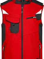 Daiber JN 845 Pracovní vesta - Strong 02.0845 red/black