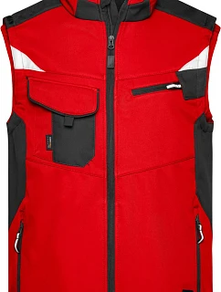 JN Pracovní vesta Strong 02.0 red/black model 22492062 - Daiber