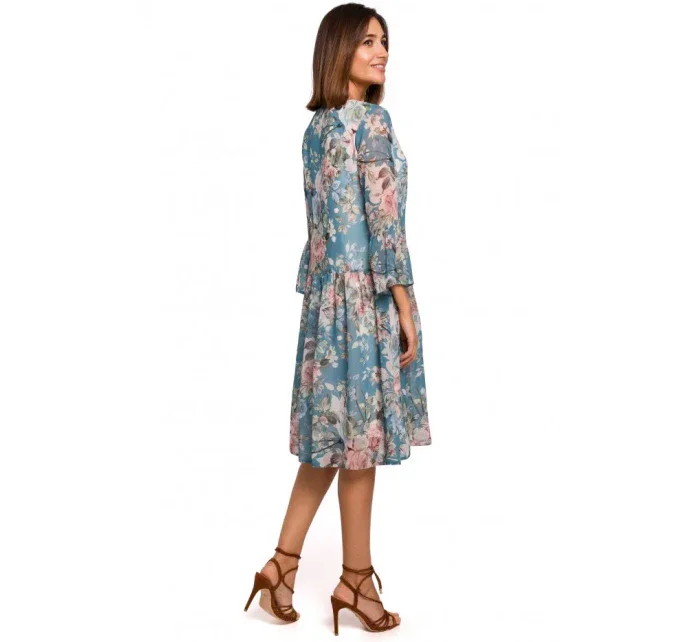 Šifonové šaty se pasem model 4 model 18002560 - STYLOVE