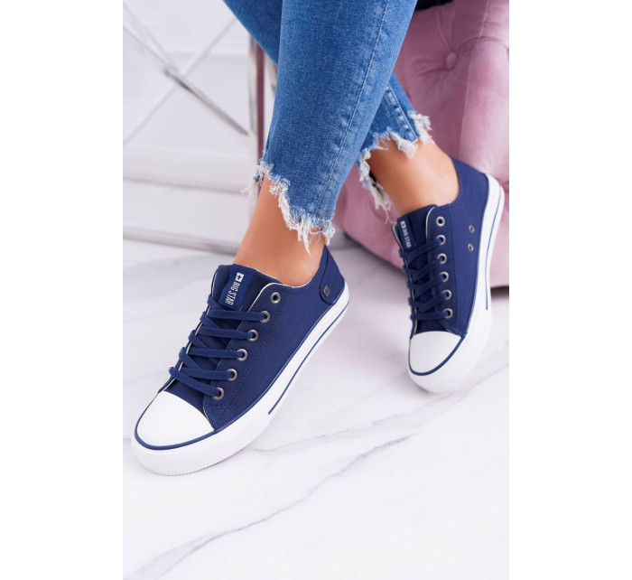 Women's Classic Low Sneakers Big Star Navy Blue