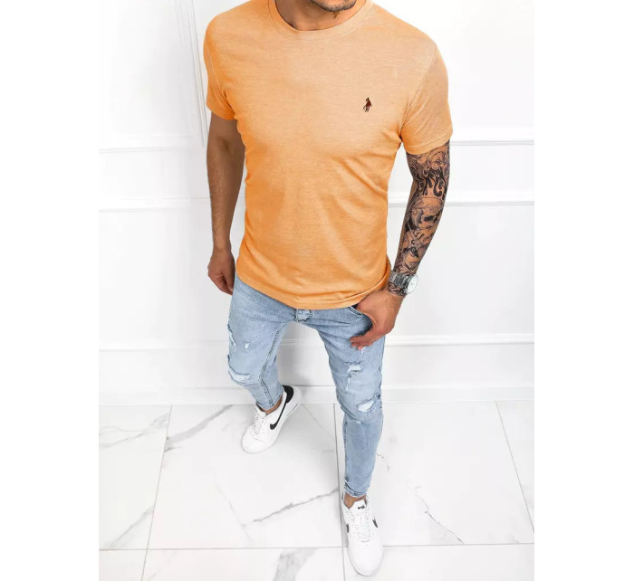Základní oranžové pánské tričko Dstreet RX4968