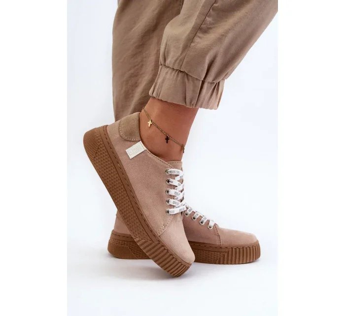 Dámské tenisky MEMORY FOAM SYSTEM BIG STAR Tmavě béžové Dámské tenisky MEMORY FOAM SYSTEM BIG STAR Tmavě béžové