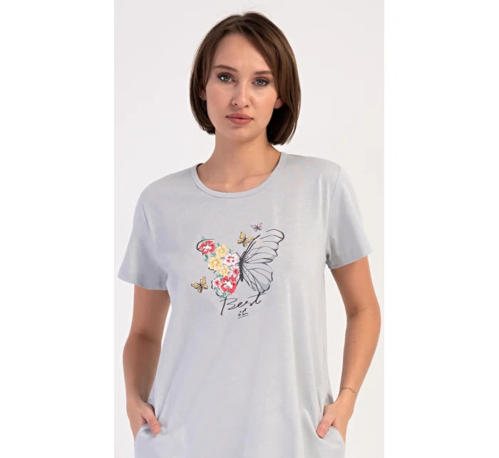 Dámské domácí šaty s krátkým rukávem Amelia