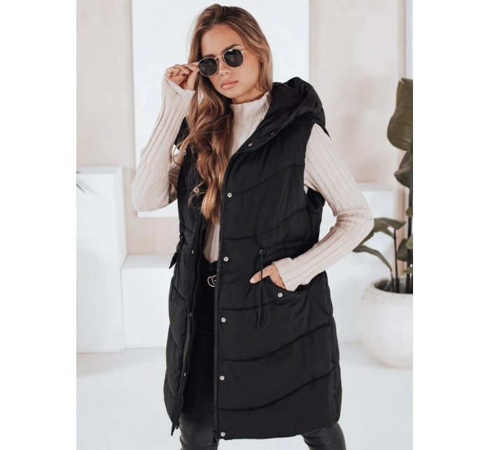 Dámská prošívaná vesta GAMIS černá FashionStreet TY3291