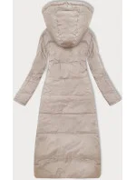 Světle béžová oboustranná zimní bunda s kožešinou model 21248613 - J.STYLE