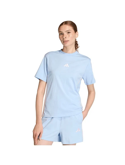 Dámské tričko adidas Essentials 3-Stripes Cotton blue KB7119