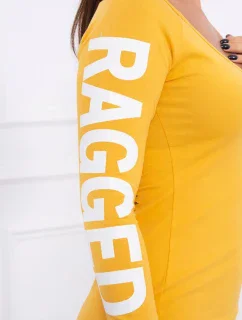 model 18742628 šaty hořčicové barvy - K-Fashion