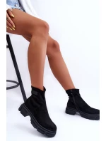 Kožené Klasické Zateplené Boty Černé model 21630931 - Boto Kožené Klasické Zateplené Boty Černé model 21630931 - Boto