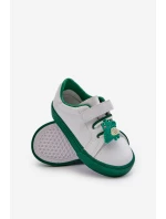 Dětské Tenisky Boty S Prstíkem Bílo-Zelené Pennyn Dětské Tenisky Boty S Prstíkem Bílo-Zelené Pennyn
