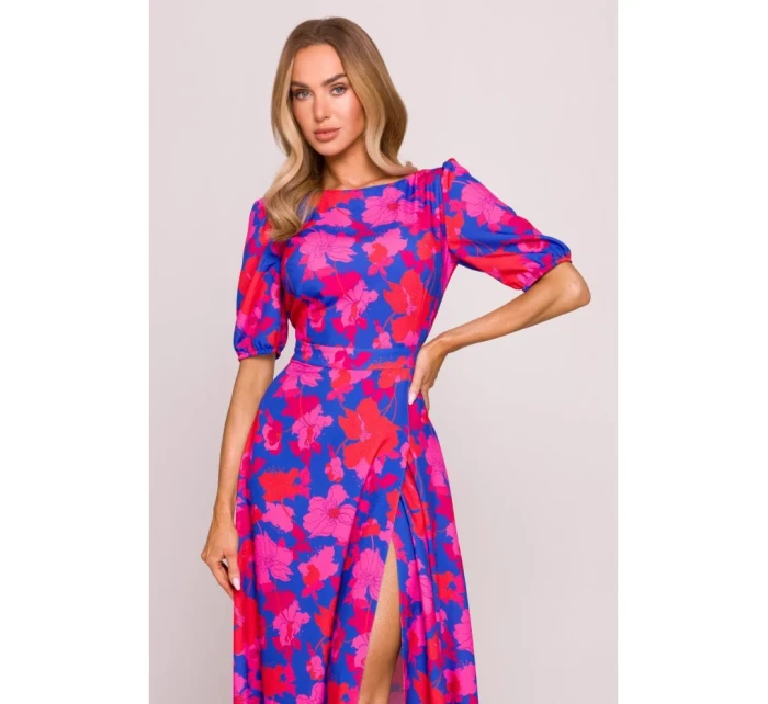 M858 Maxi šaty s otevřenými zády - model 2