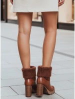 Dámské velbloudí kozačky na podpatku FashionStreet ZY1310