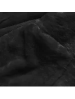 Khaki-černá teplá oboustranná dámská zimní bunda (w610)