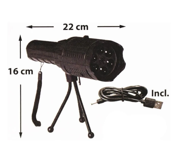 PROJEKTOR LED PROJEKTOR VYMĚNITELNÝ FILM HALLOWEEN SVÁTKY